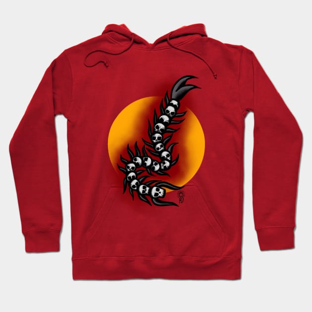 Skullipede Hoodie by Art by SunRae